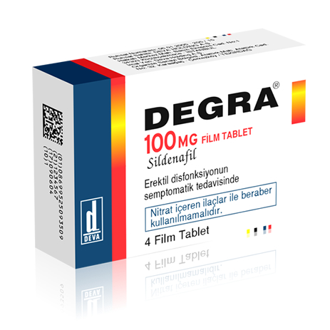 Degra 100 Mg 4 Tablet Sertleştirici Ereksiyon İlacı