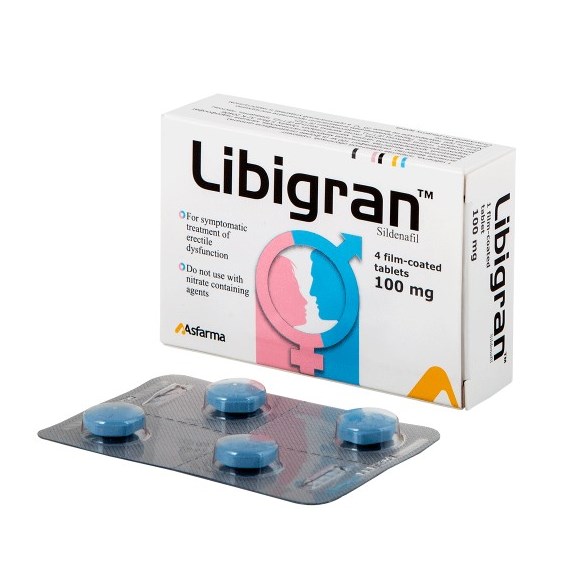 Libigran 100 mg 4 Tablet Sildenafil Sertleştirici Hap